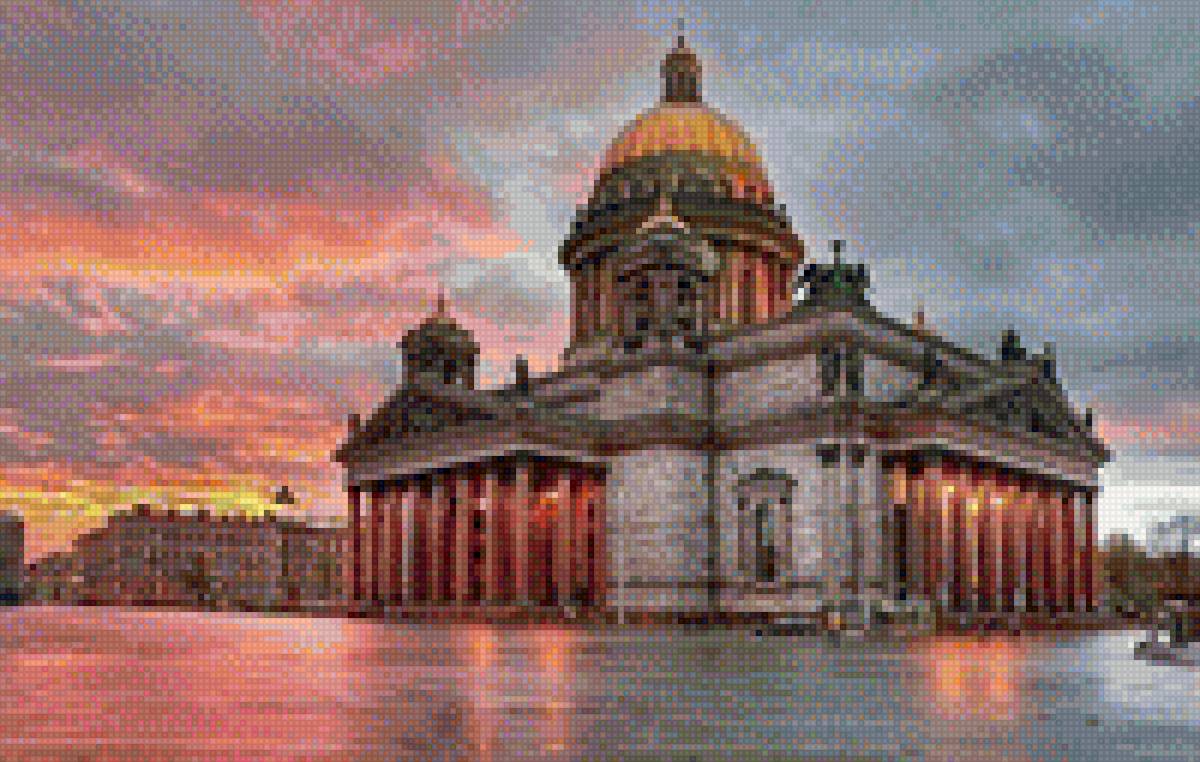 Санкт-Петербург в закате - закат, санкт-петербург - предпросмотр