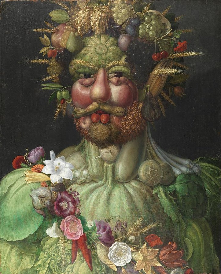 Портрет из овощей - портрет, натюрморт, овощи - оригинал