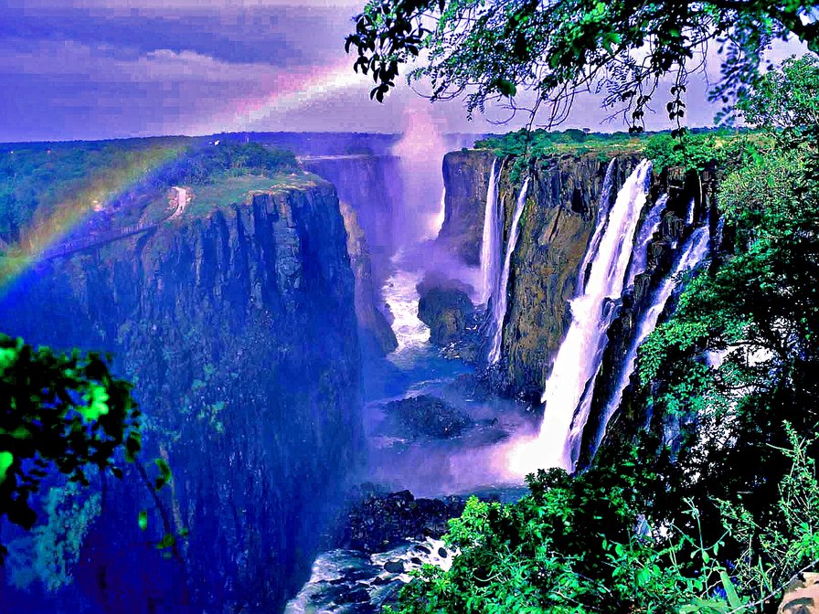 Водопад Виктория - вода, африка, водопад - оригинал