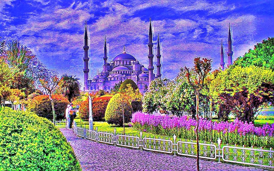 Голубая мечеть в Стамбуле - турция, восток, мечеть, стамбул - оригинал