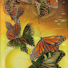 Оригинал схемы вышивки «бабочки» (№1268097)