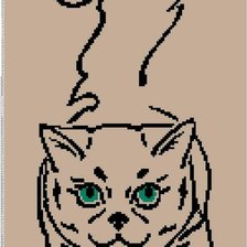 Оригинал схемы вышивки «Глазки кошки» (№1269441)