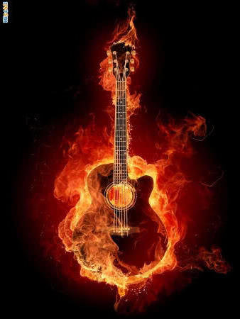 Огненная гитара - музыка, гитара - оригинал