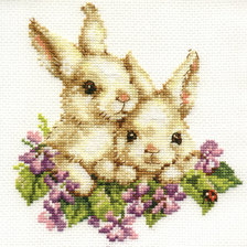 Схема вышивки «крольчата»