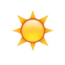 Схема вышивки «солнце эмоджи»