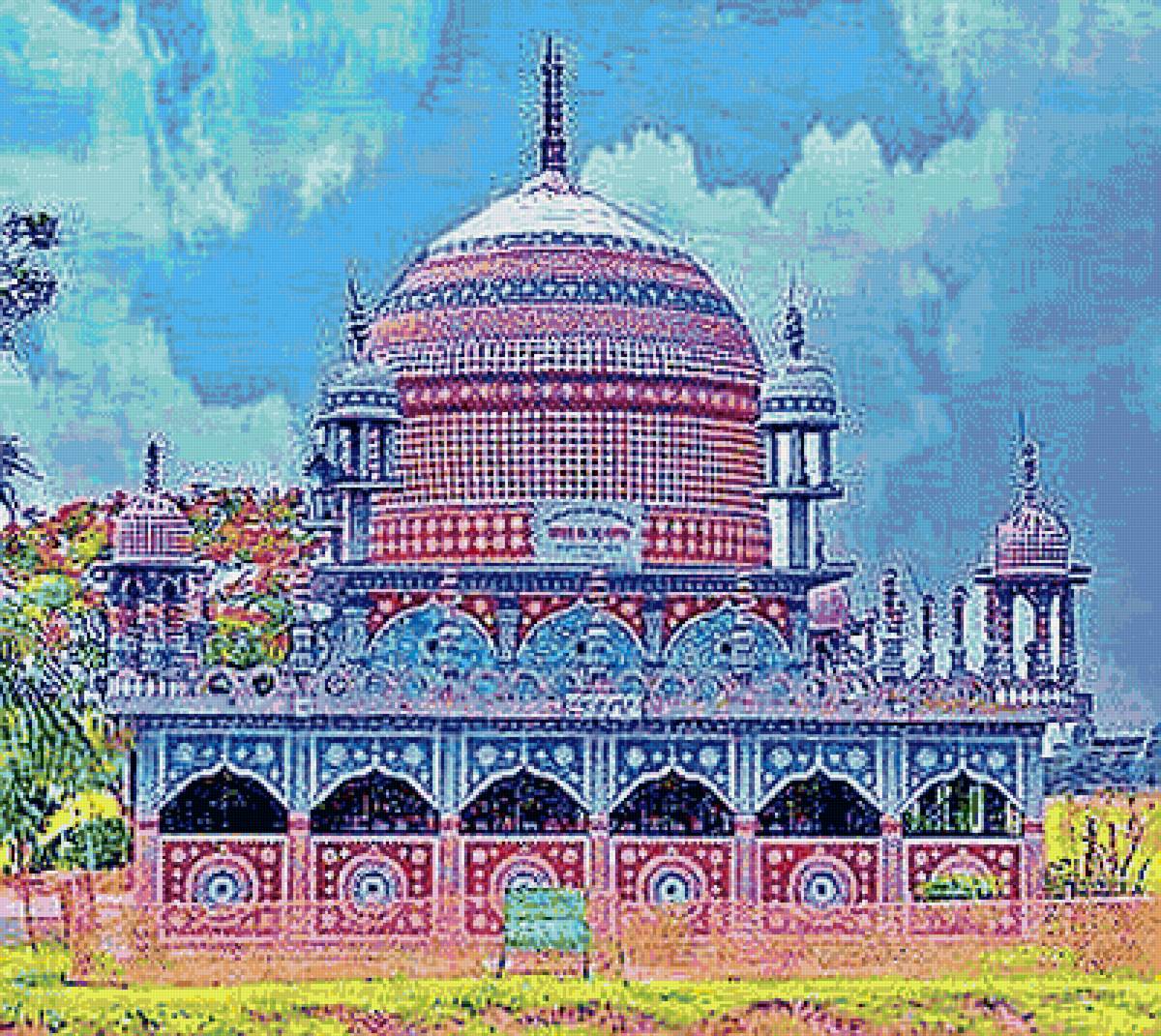 Звёздная мечеть - восток, бангладеш, ислам, мечеть, азия - предпросмотр