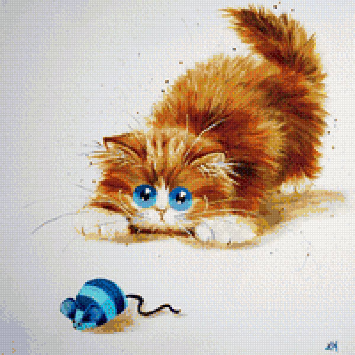 Кошки художник Kim Haskins - предпросмотр