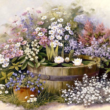 Оригинал схемы вышивки «Садовое разноцветье» (№1288038)