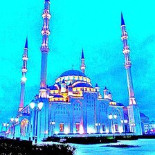 Оригинал схемы вышивки «Мечеть Сердце Чечни» (№1289516)