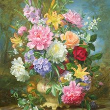 Оригинал схемы вышивки «pekná váza kvetov» (№1290762)