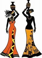 Оригинал схемы вышивки «африка дамы» (№1292262)
