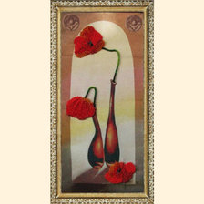 Оригинал схемы вышивки «цветы в вазе» (№1292347)