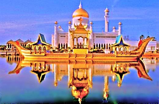 Мечеть Султана Омара Али Сайфуддина - мечеть, азия, восток, бруней - оригинал