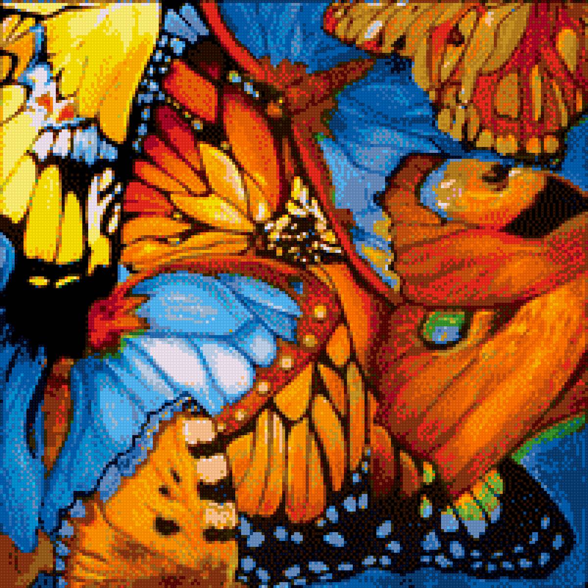 Абстракция. Бабочки. - marcia baldwin, абстракция, бабочки - предпросмотр