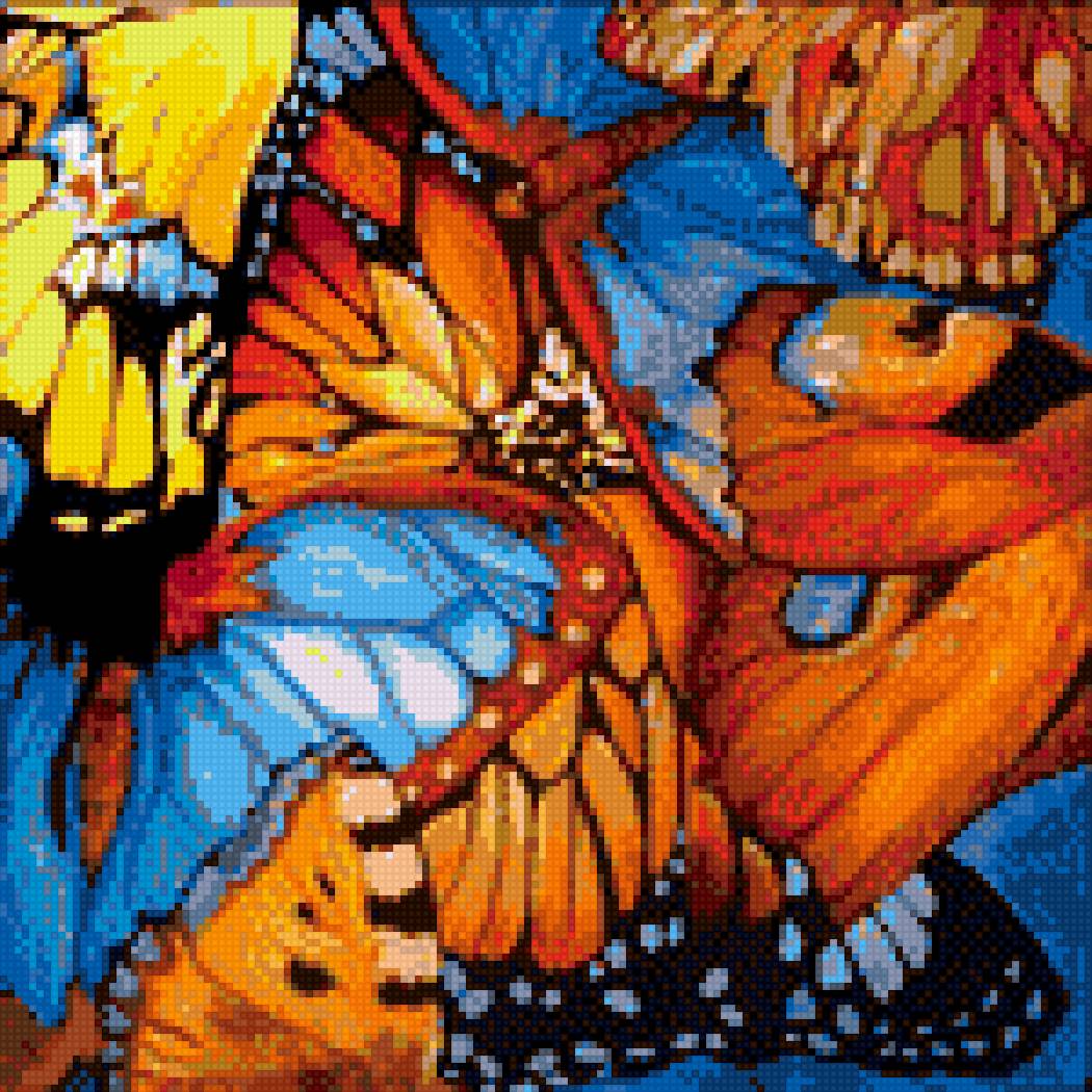Абстракция. Бабочки. - абстракция, бабочки, marcia baldwin - предпросмотр