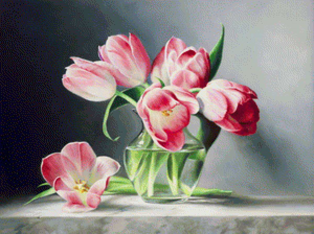 Весенний букет - весна, цветы, тюльпан, букет - предпросмотр