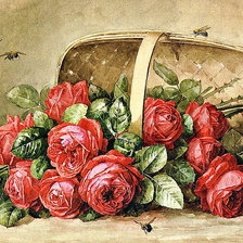 Оригинал схемы вышивки «розы» (№1302824)