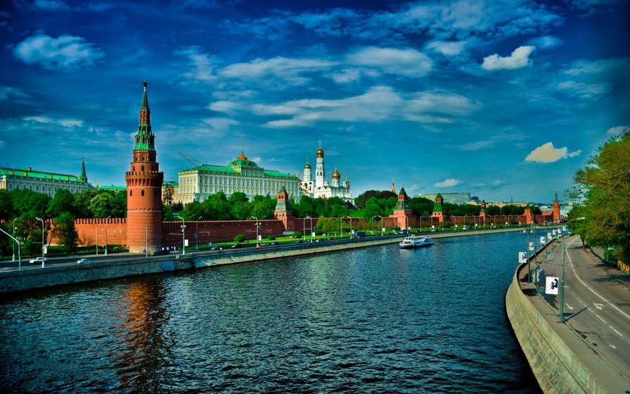 Москва - столица, кремль., река, крепость - оригинал