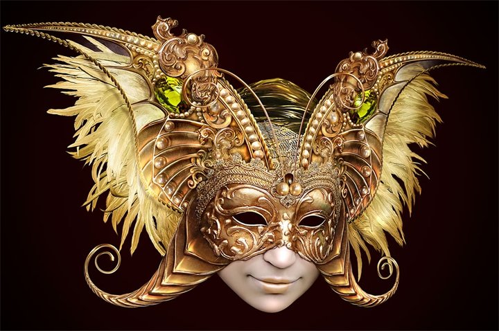 Венецианская  маска - маски - оригинал