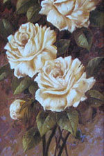 Оригинал схемы вышивки «белые розы» (№1308417)
