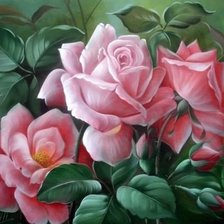 Оригинал схемы вышивки «tri ružové ruže» (№1308597)