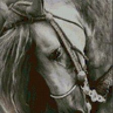 Схема вышивки «триптих конь 1»