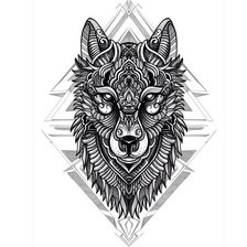 Оригинал схемы вышивки «Wolf» (№1310133)