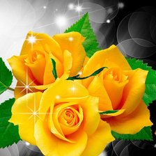 Оригинал схемы вышивки «жёлтые розы» (№1312778)