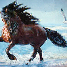 Оригинал схемы вышивки «Конь на море» (№1315391)