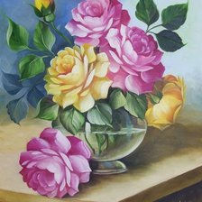 Схема вышивки «guľatá váza,kvety»