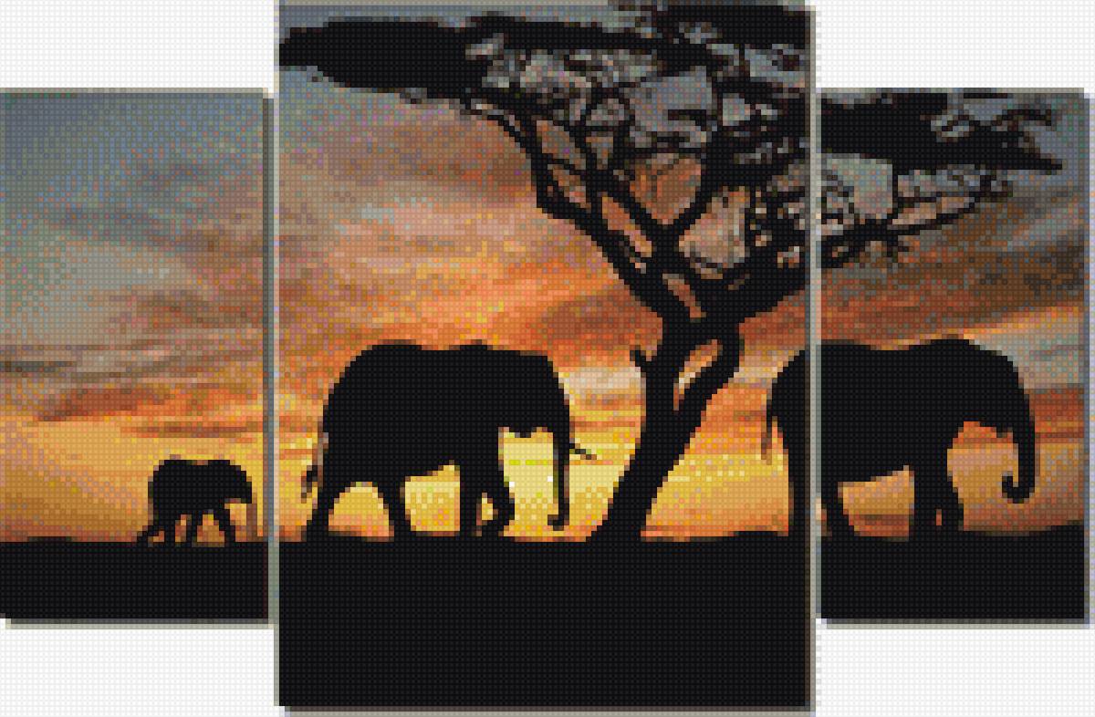 африка - африка, слоны - предпросмотр