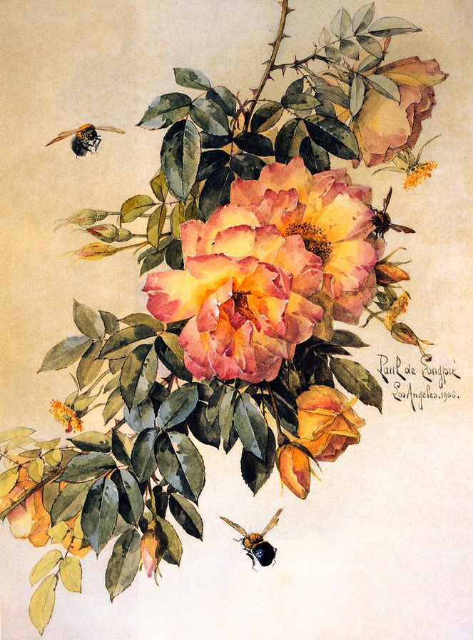Поль де Лонгпре - цветы, живопись - оригинал