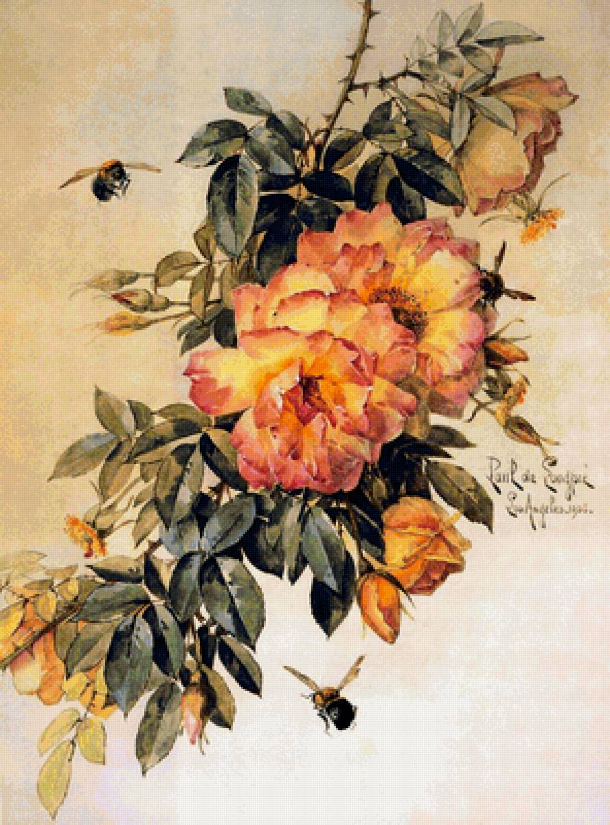Поль де Лонгпре - живопись, цветы - предпросмотр