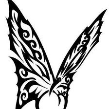 Оригинал схемы вышивки «бабочка тату2» (№1324694)