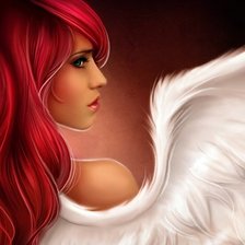 Оригинал схемы вышивки «девушка ангел» (№1328828)