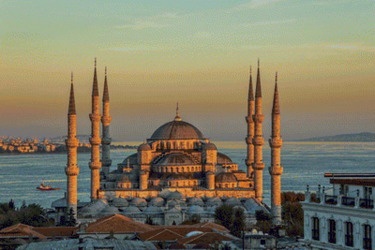 султанахмет.почти вечер - стамбул, мечеть, почти вечер, турция, султанахмет - предпросмотр