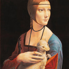 Оригинал схемы вышивки «Дама с горностаем» (№1330201)