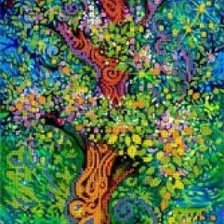 Оригинал схемы вышивки «волшебное дерево» (№1330499)