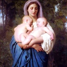 Оригинал схемы вышивки «Мать и дети» (№1332457)