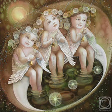 Схема вышивки «три ангела»