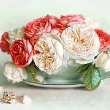 Оригинал схемы вышивки «розы» (№1334146)