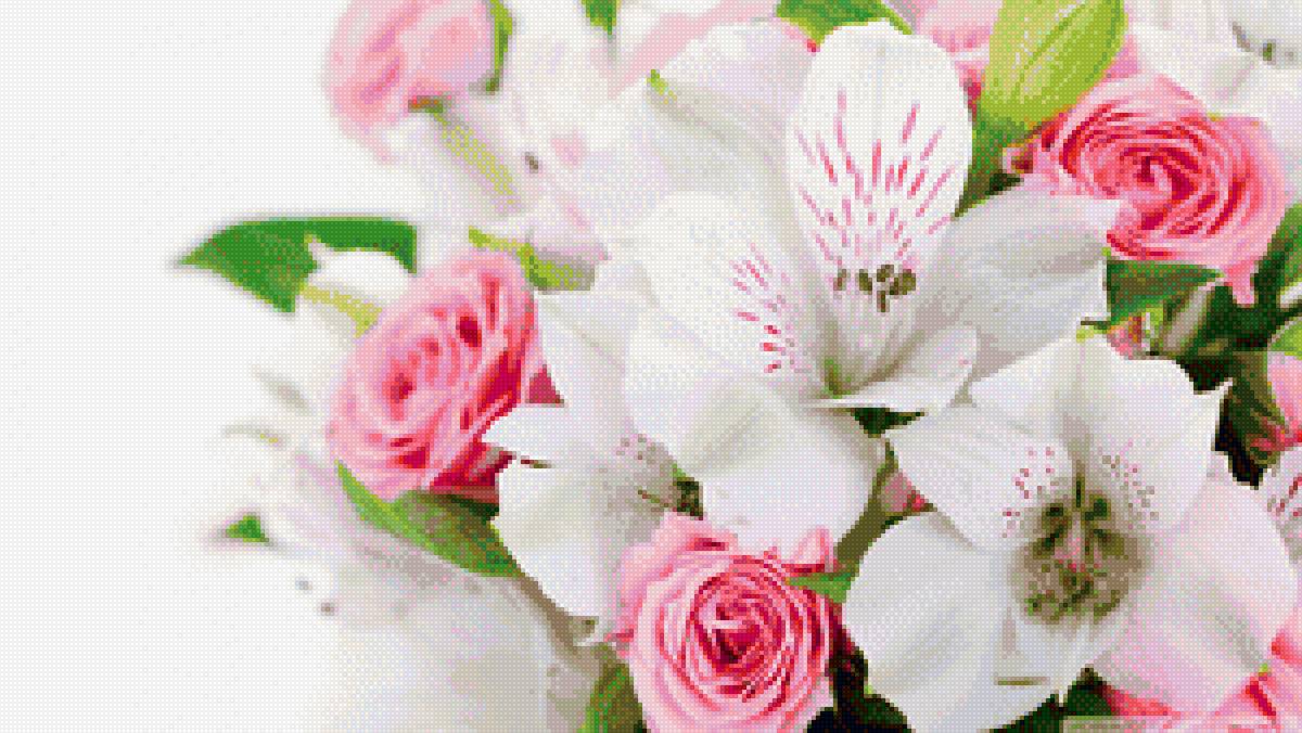 нежный букет - букет, цветы, нежность, розы, красота - предпросмотр