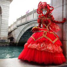 Схема вышивки «Венеция, карнавал»