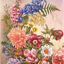 Схема вышивки «pekné kvety»