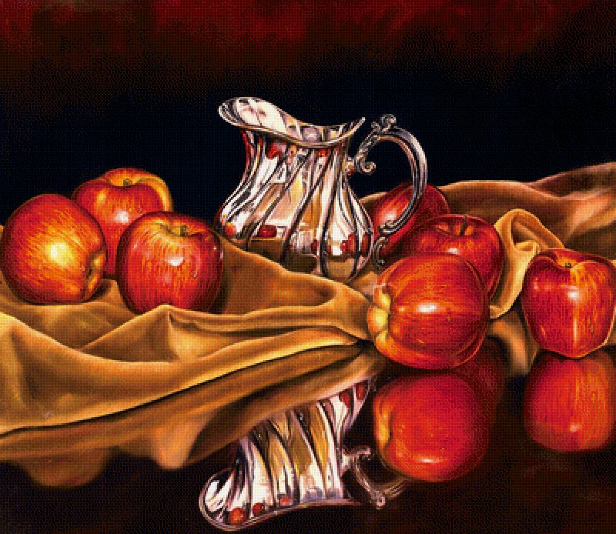 №1339970 - яблоки, фрукты, натюрморт - предпросмотр