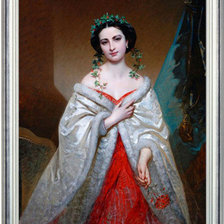 Оригинал схемы вышивки «портрет.девушка» (№1346106)