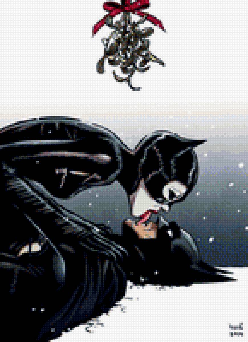 Женщина-кошка и Бэтмен - женщина-кошка, бэтмен, комиксы - предпросмотр