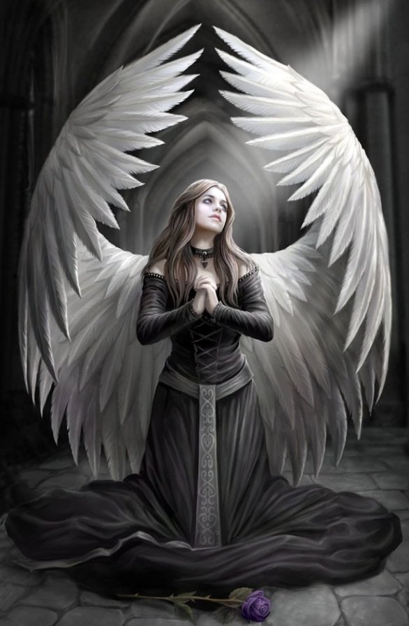 Ангел - ангел, девушка с крыльями, готика - оригинал