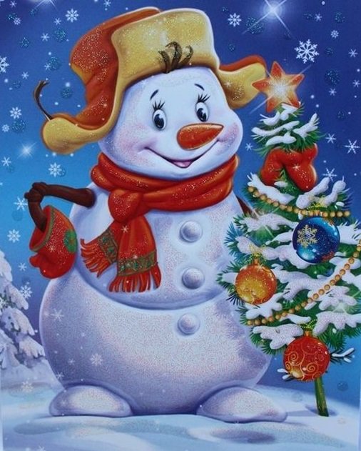 веселый снеговик - оригинал