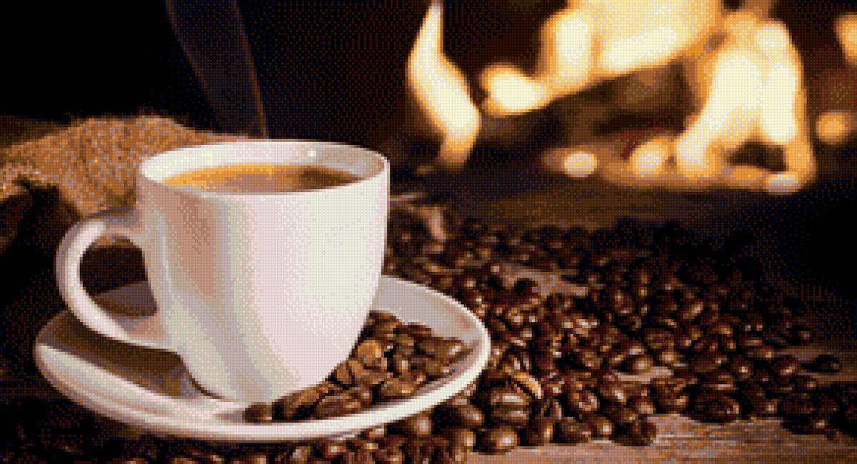 кофе - кофе, зерна кофе, чашка, кухня, на кухню - предпросмотр